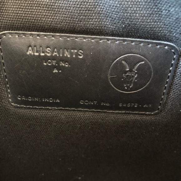 Allsaints Leather Messenger Bag - Picture 3 of 4